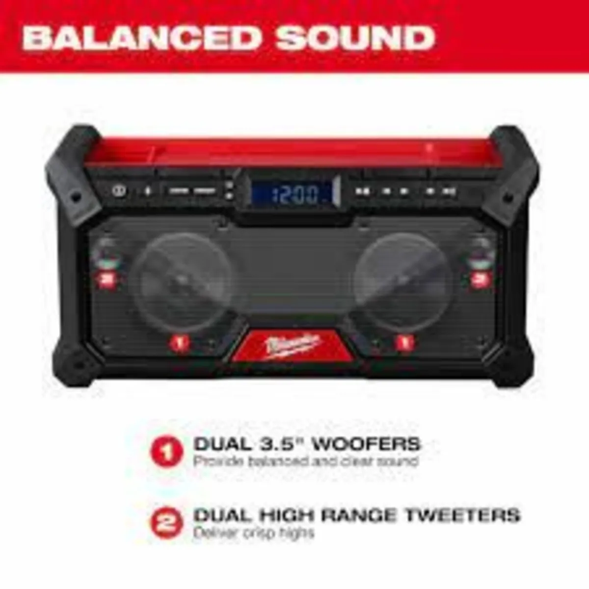 Milwaukee M18 DAB+ Radio Bluetooth Speaker - Image 2