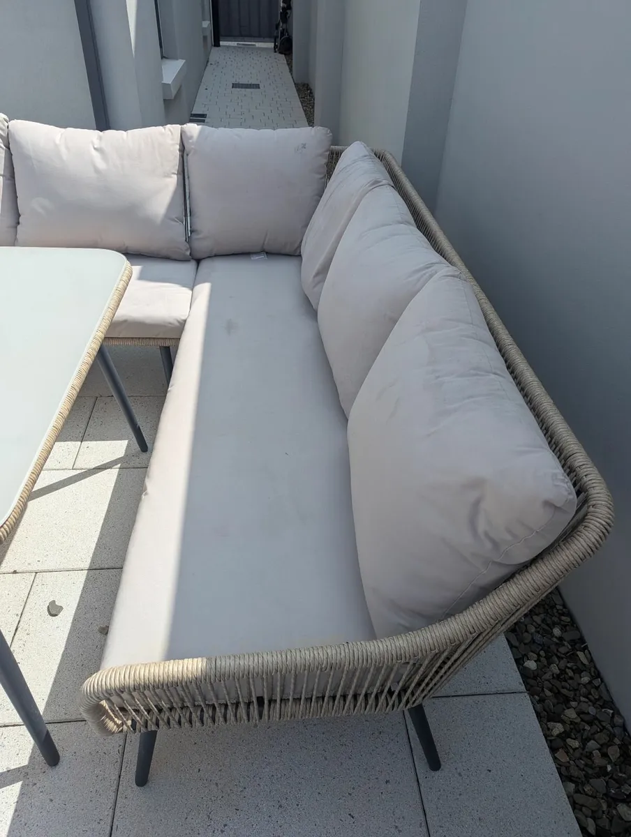 Outdoor Garden Table and Sofa - Image 2