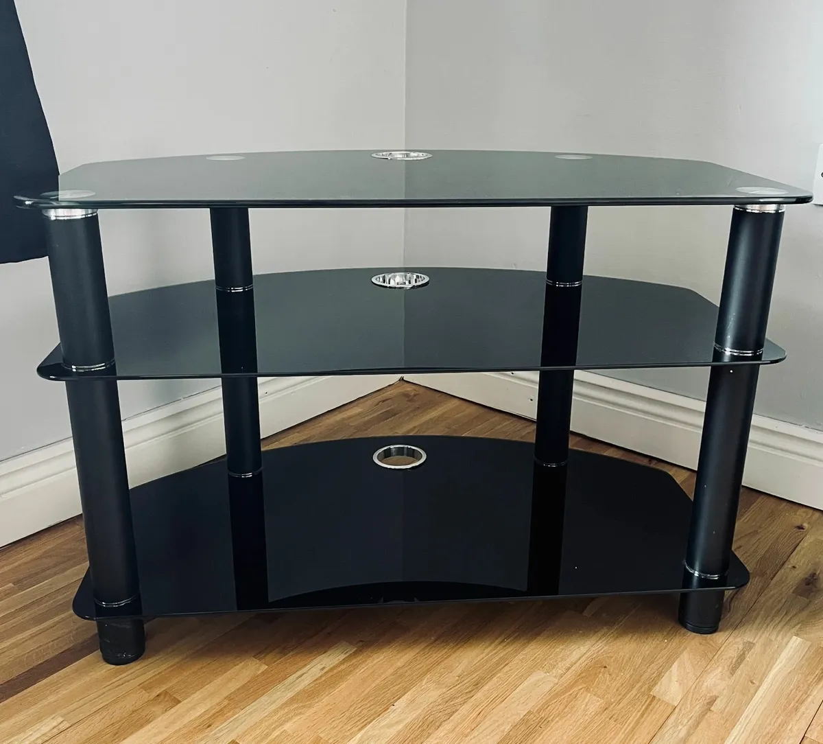 Glass TV Stands, Large and Small - Image 2