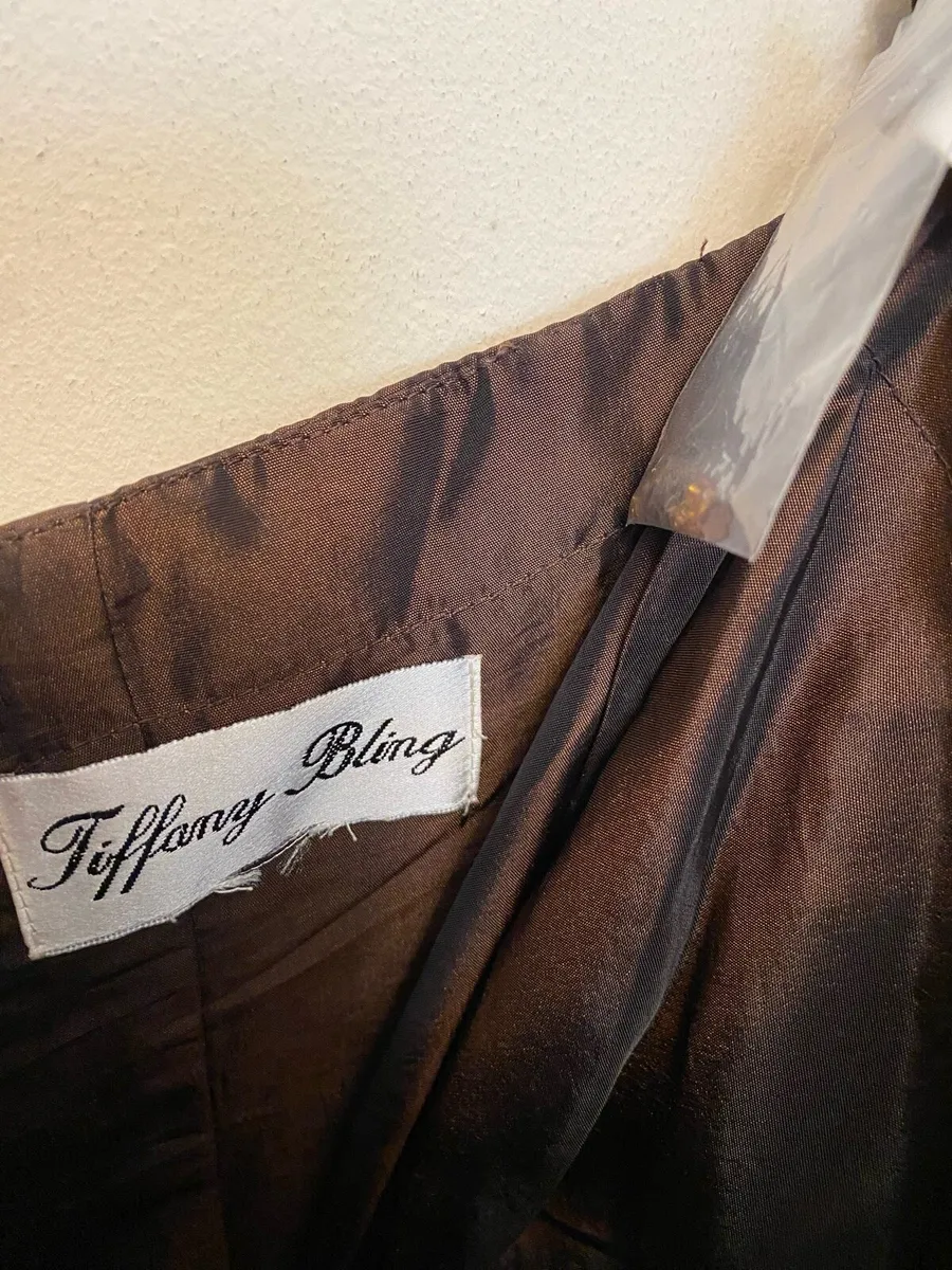 Brown taffeta ballgown - Image 3