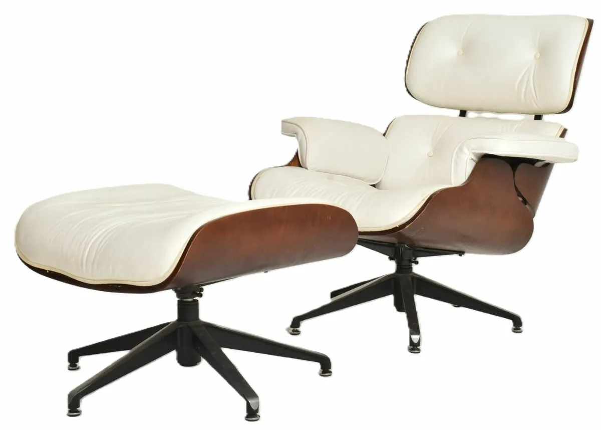 AFTER CHARLES + RAY EAMES LOUNGE CHAIR + OTTOMAN - Image 1