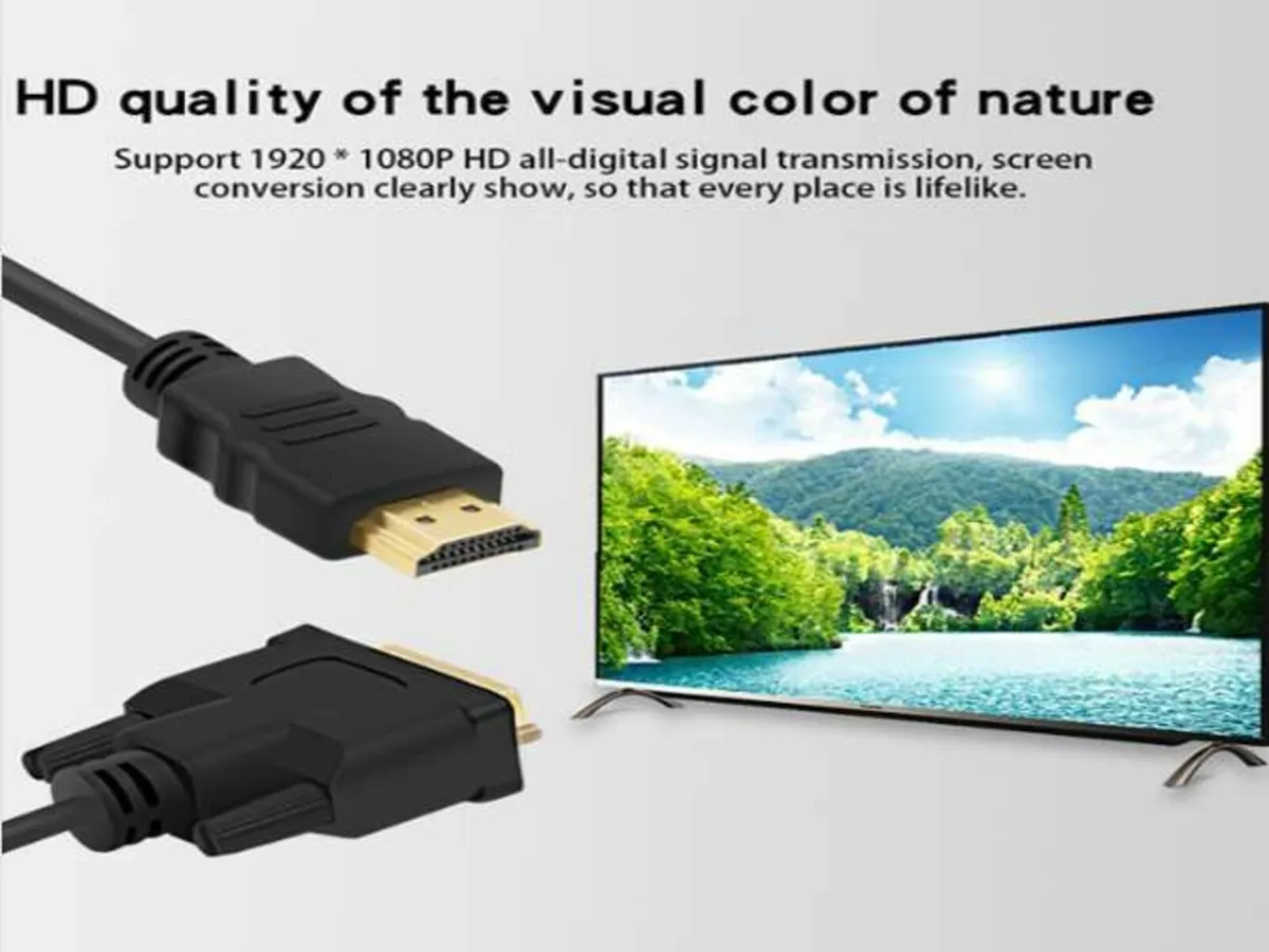 DVI to HDMI Cable Lead 25 Pin Dual Link - Image 4