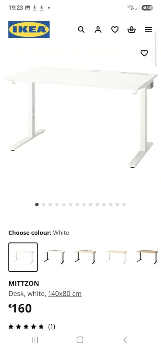 IKEA desk and chair and footrest - Image 4