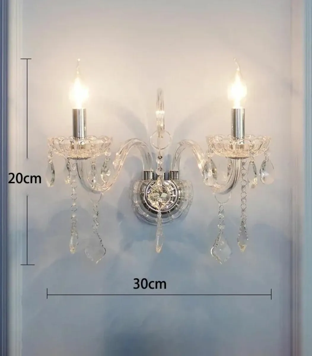 Modern 5-Light Clear Crystal Chandelier Design - Image 3