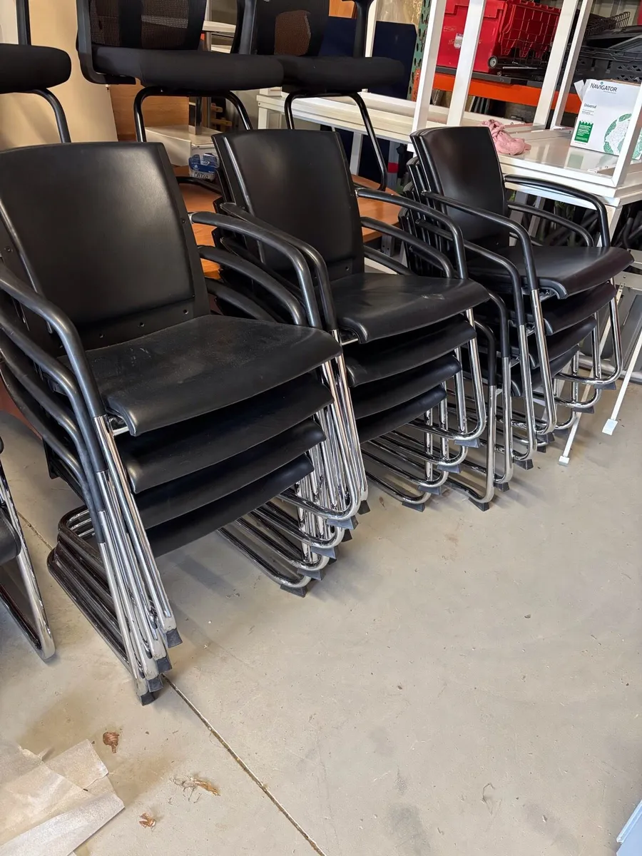 Leather meeting room chairs - Image 2