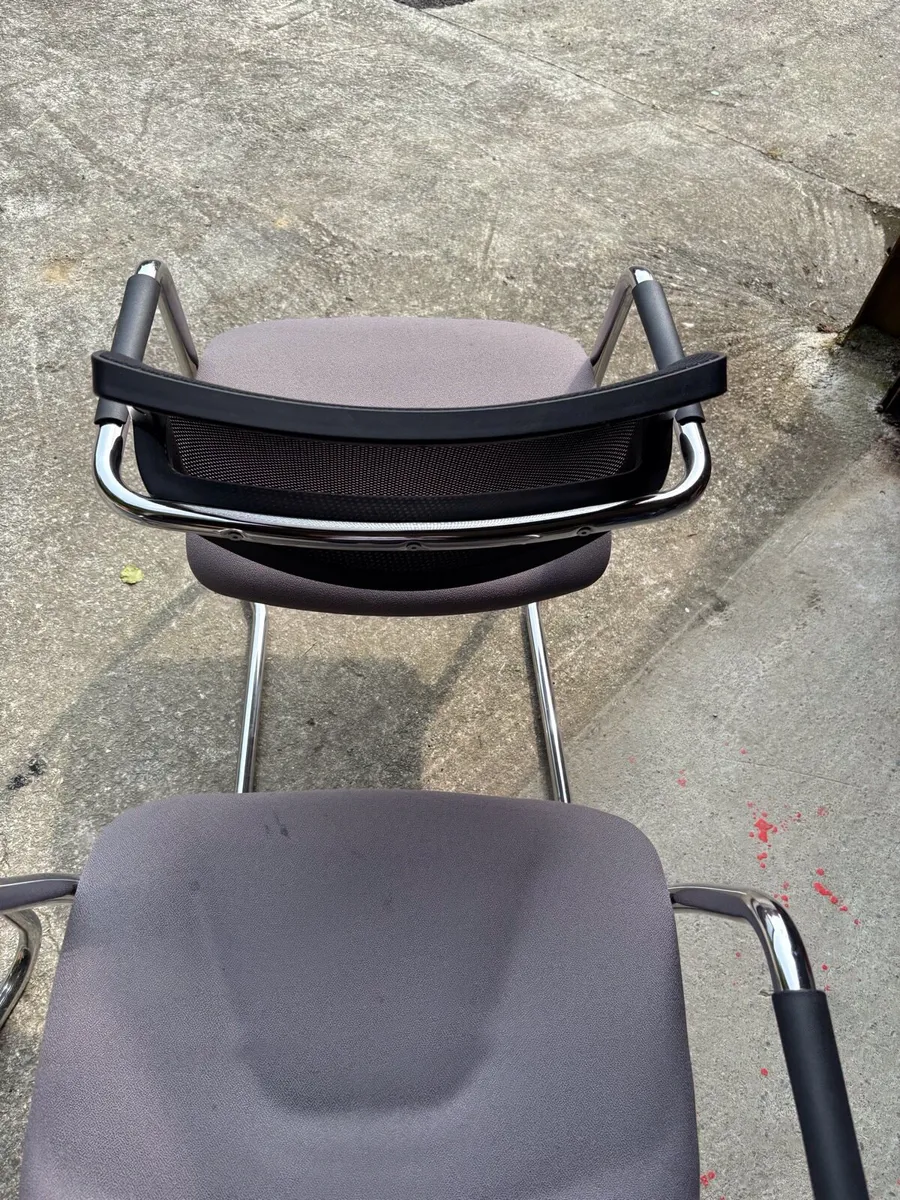 Leather meeting room chairs - Image 4