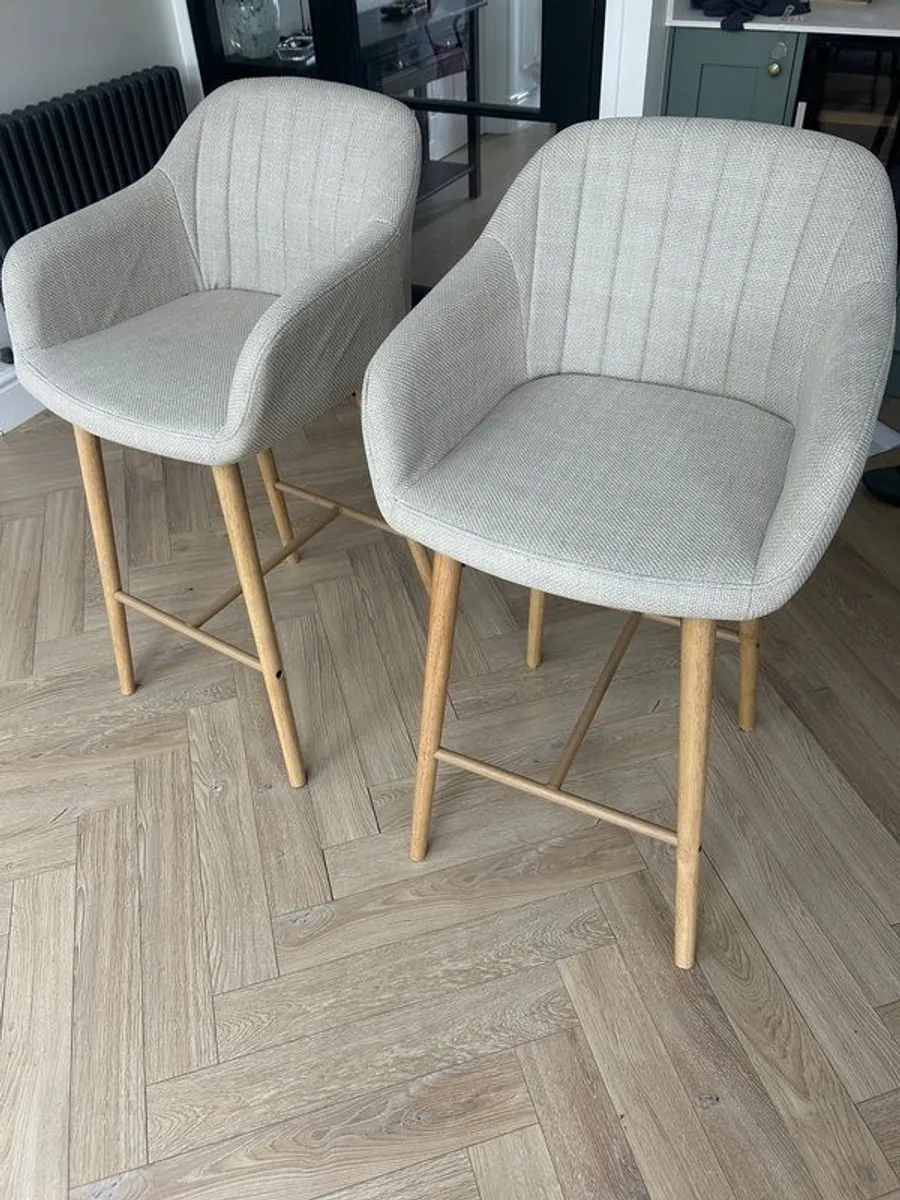 2 x Jysk bar stools - Image 1