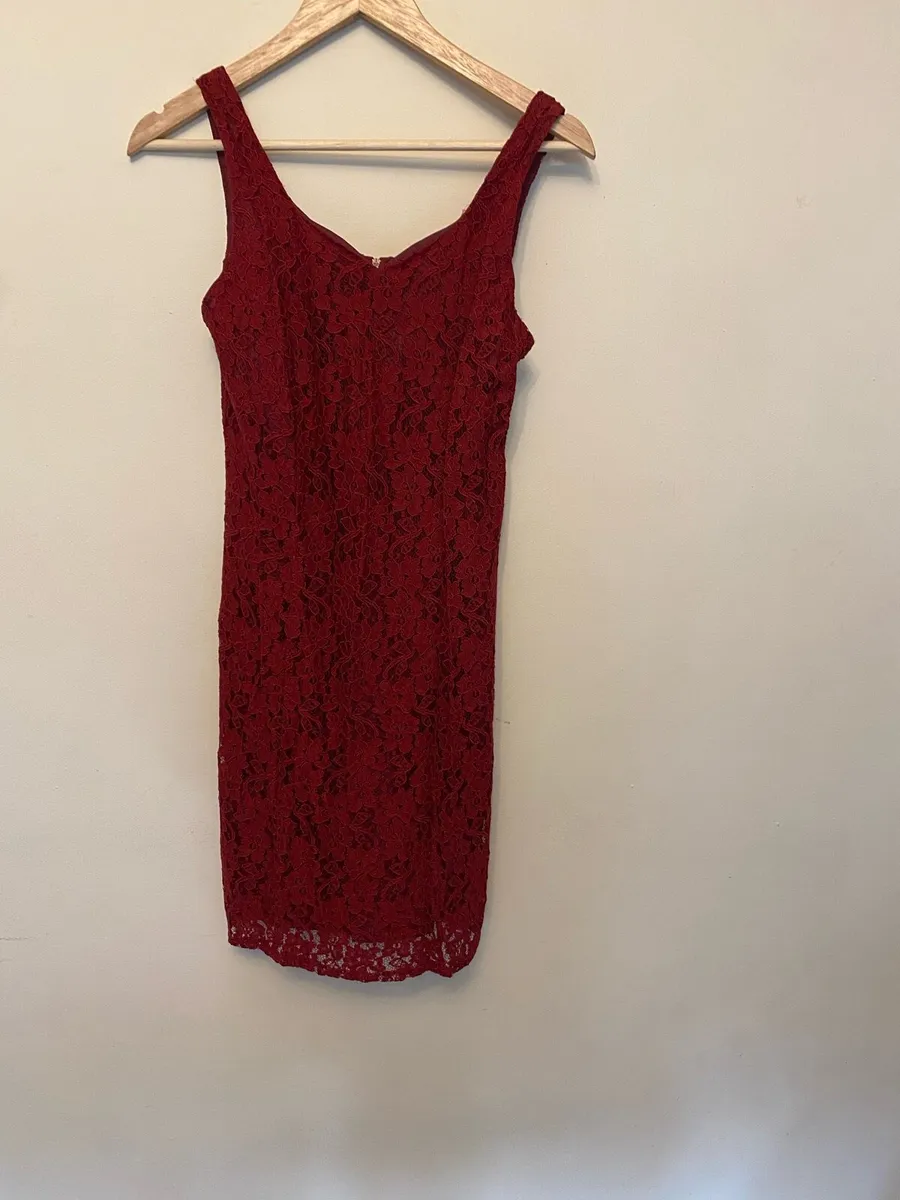 Red/wine sleeveless dress - Image 1