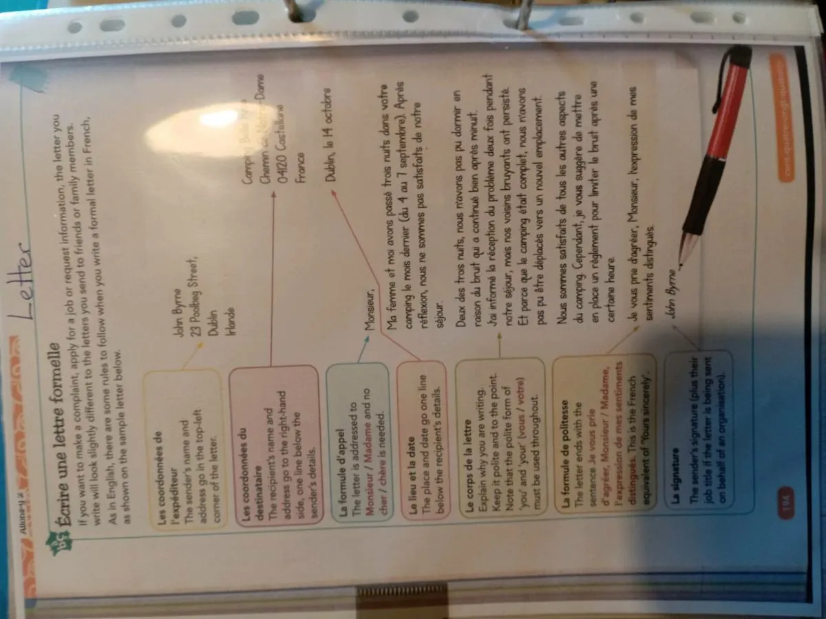 Junior Cert - French Notes - Image 4