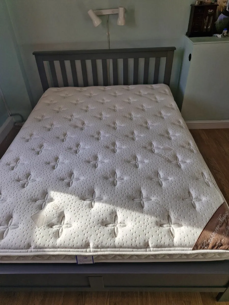 Double bed and  mattress - Image 2