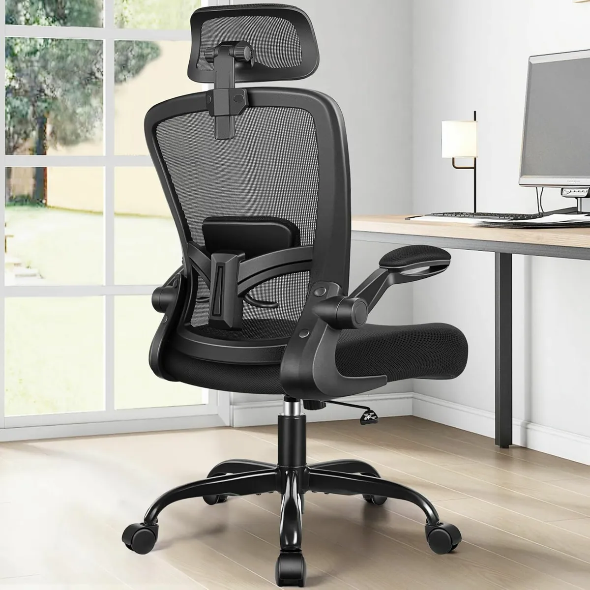 Ergonomic Office Chair, Headrest Gaming Chair - Image 1