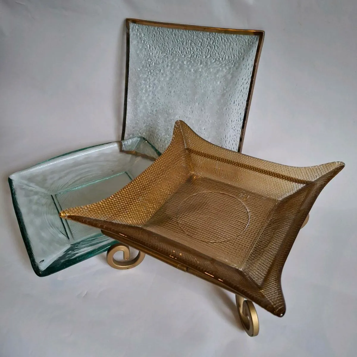 Trio of Glass Trays - Image 1