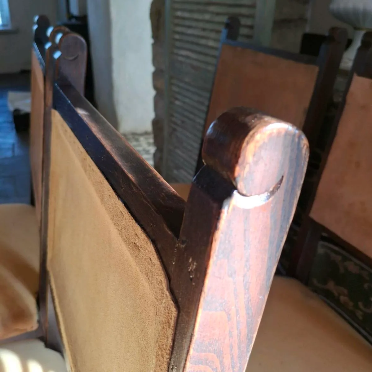 1920's Oak Chairs - Image 4