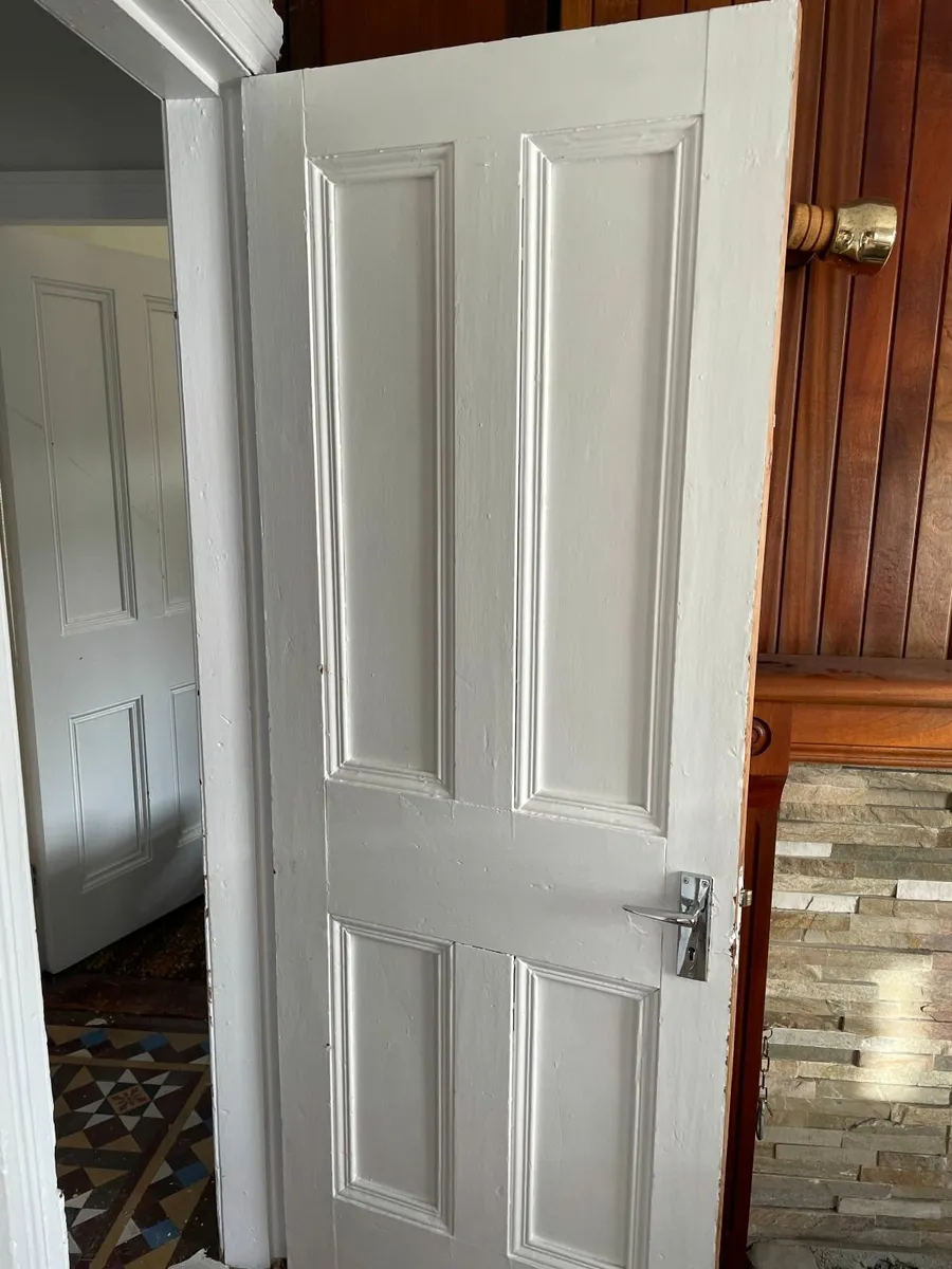 Authentic, Vintage Original 1920s Pine Panel Doors - Image 2