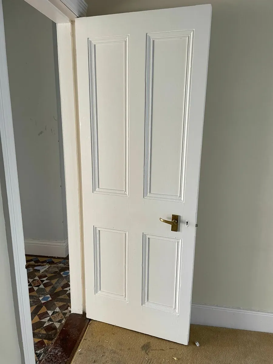 Authentic, Vintage Original 1920s Pine Panel Doors - Image 4