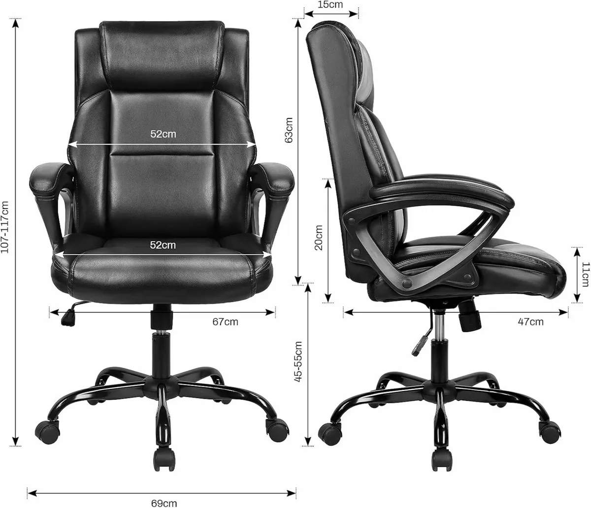 Business Office Chair, High Back Ergonomic Chairs - Image 2