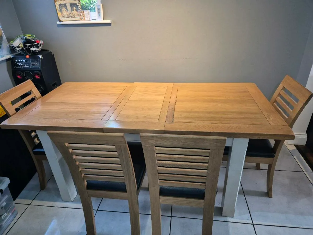 Kitchen Table Chairs & bench - Image 2