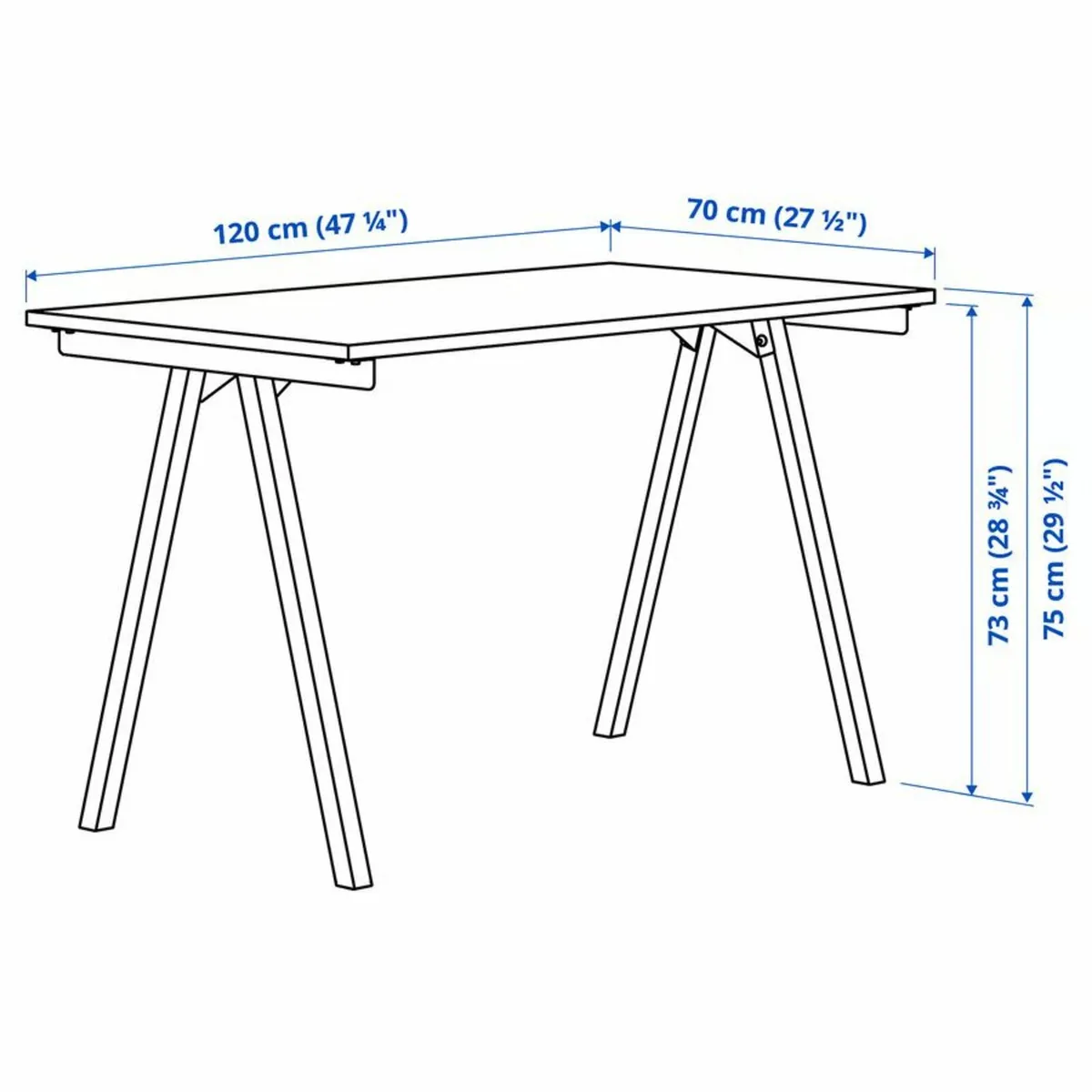 Ikea desk table and matching chair - Image 3