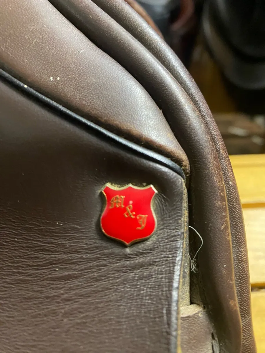 M&J 16.5 brown Leather saddle - Image 2