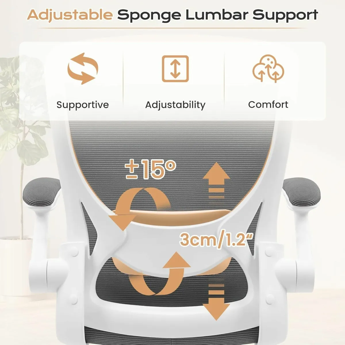 Ergonomic Office Chair Breathable Mesh Support - Image 2