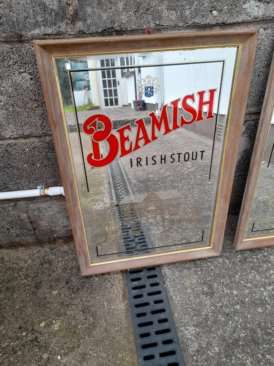Excellent condition vintage pool hall mirror