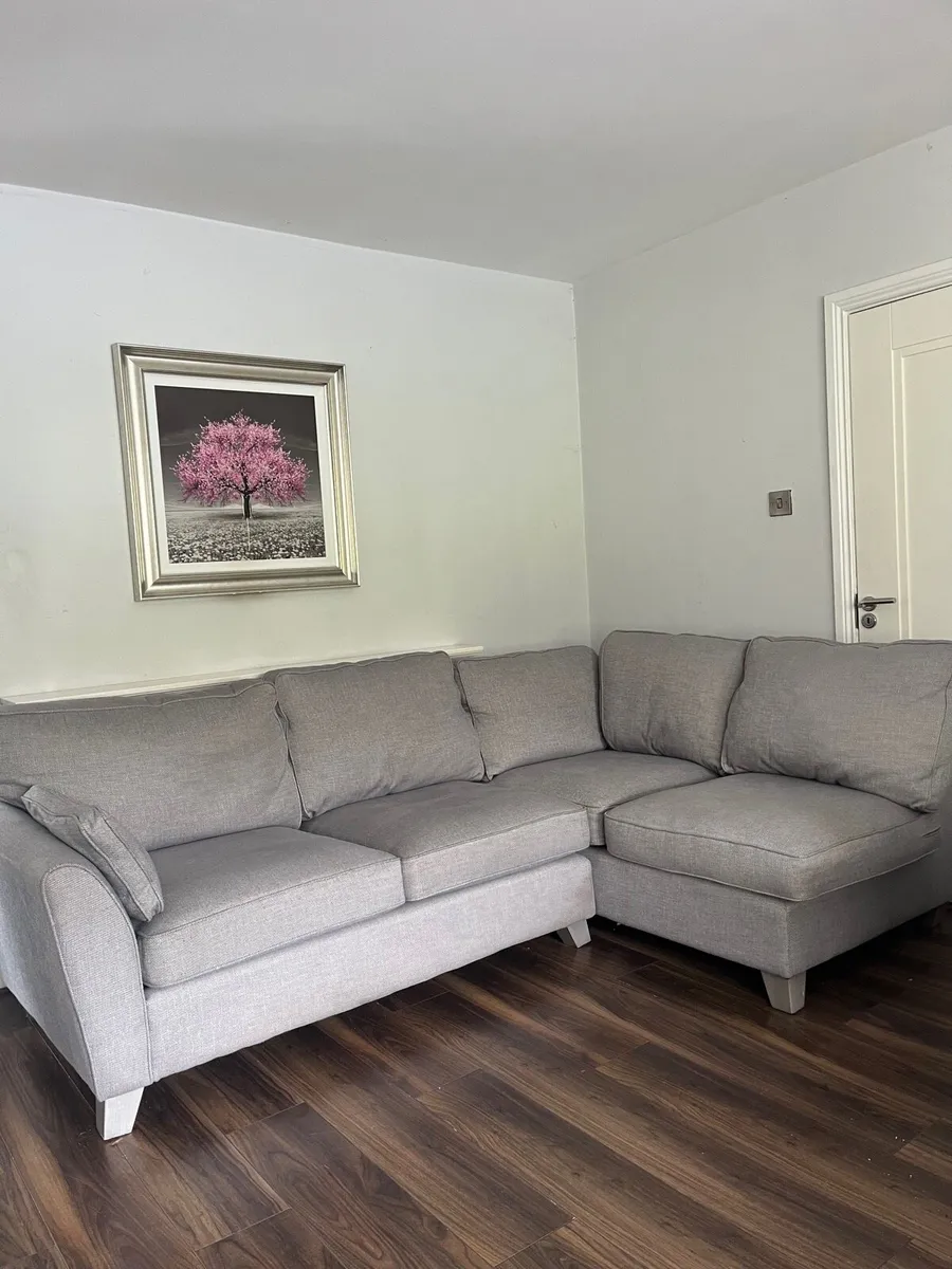Grey L shape sofa - Image 3