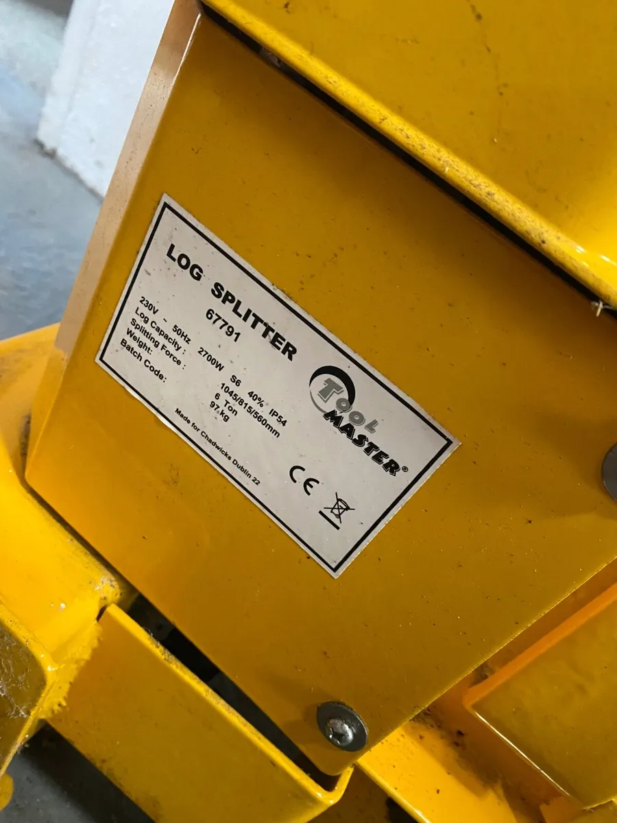 Tool Master 6 ton electric log splitter - Image 4