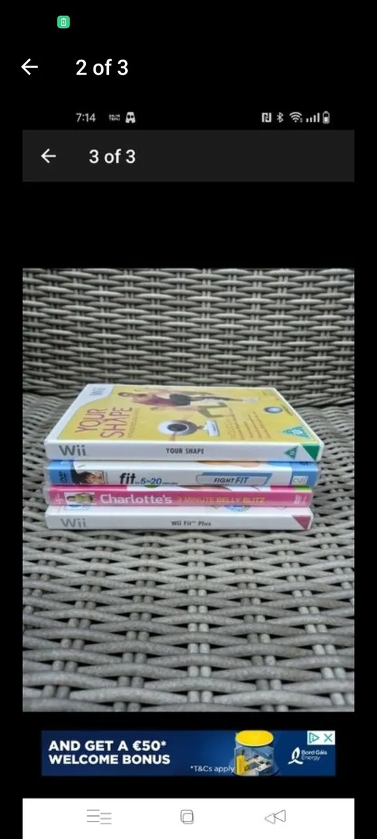 Fitness DVDs all great condition
2. Are Wii fit.
C - Image 3