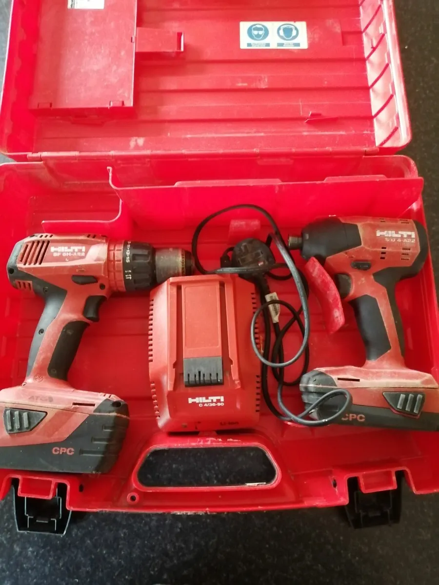 22v Hilti drill kit - Image 3