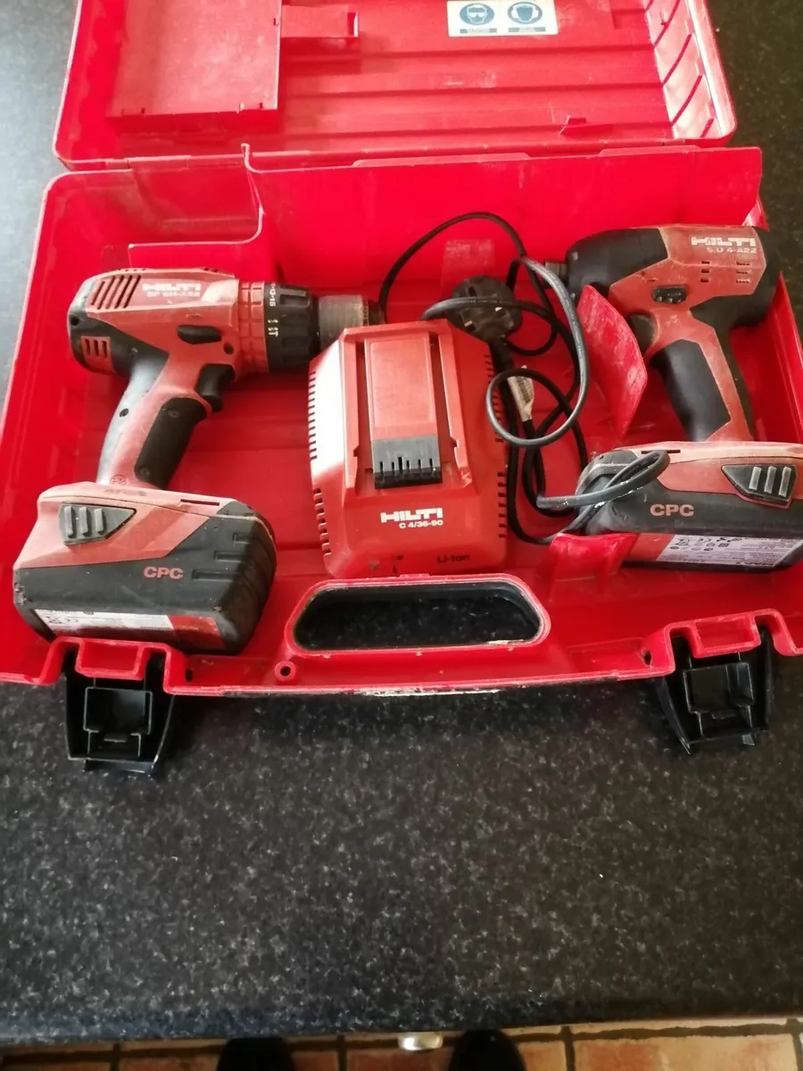22v Hilti drill kit - Image 1