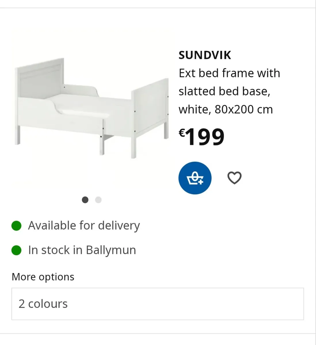 Extendable child bed - Image 2