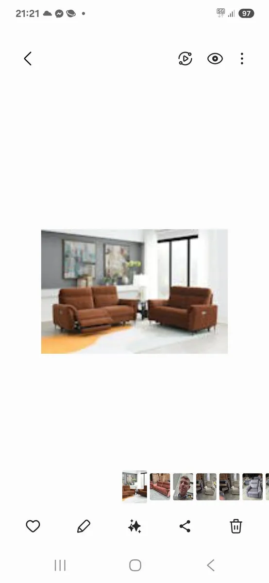 Brand new arbour2 plus 2 recliner sofas