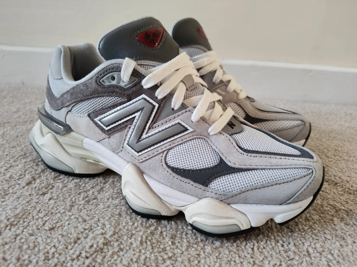 New Balance 9060 Rain Cloud Grey Trainers Size UK8 - Image 1
