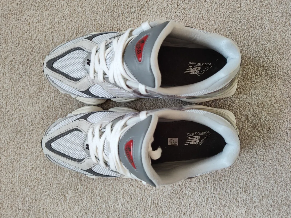 New Balance 9060 Rain Cloud Grey Trainers Size UK8 - Image 4