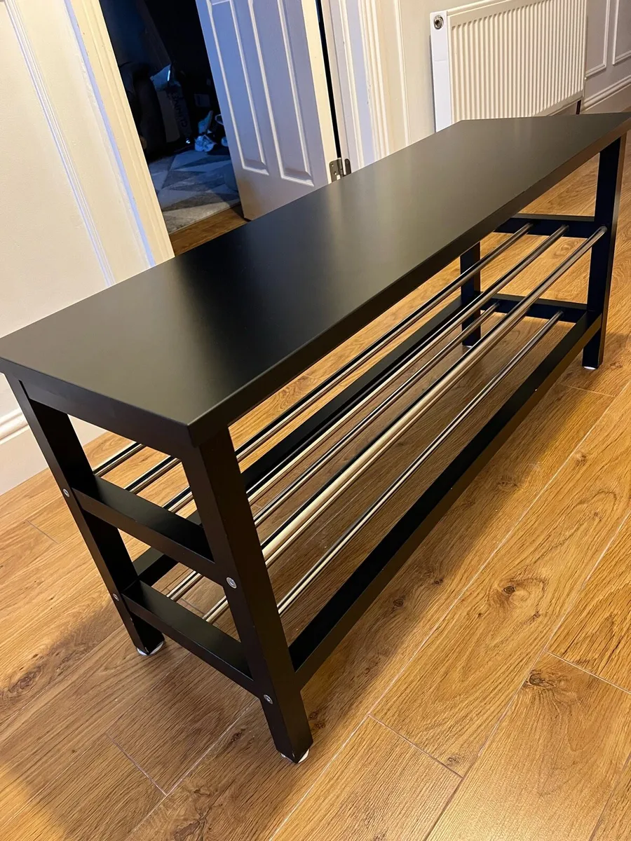 Bench with shoe storage - 108x34x50 cm - Image 1