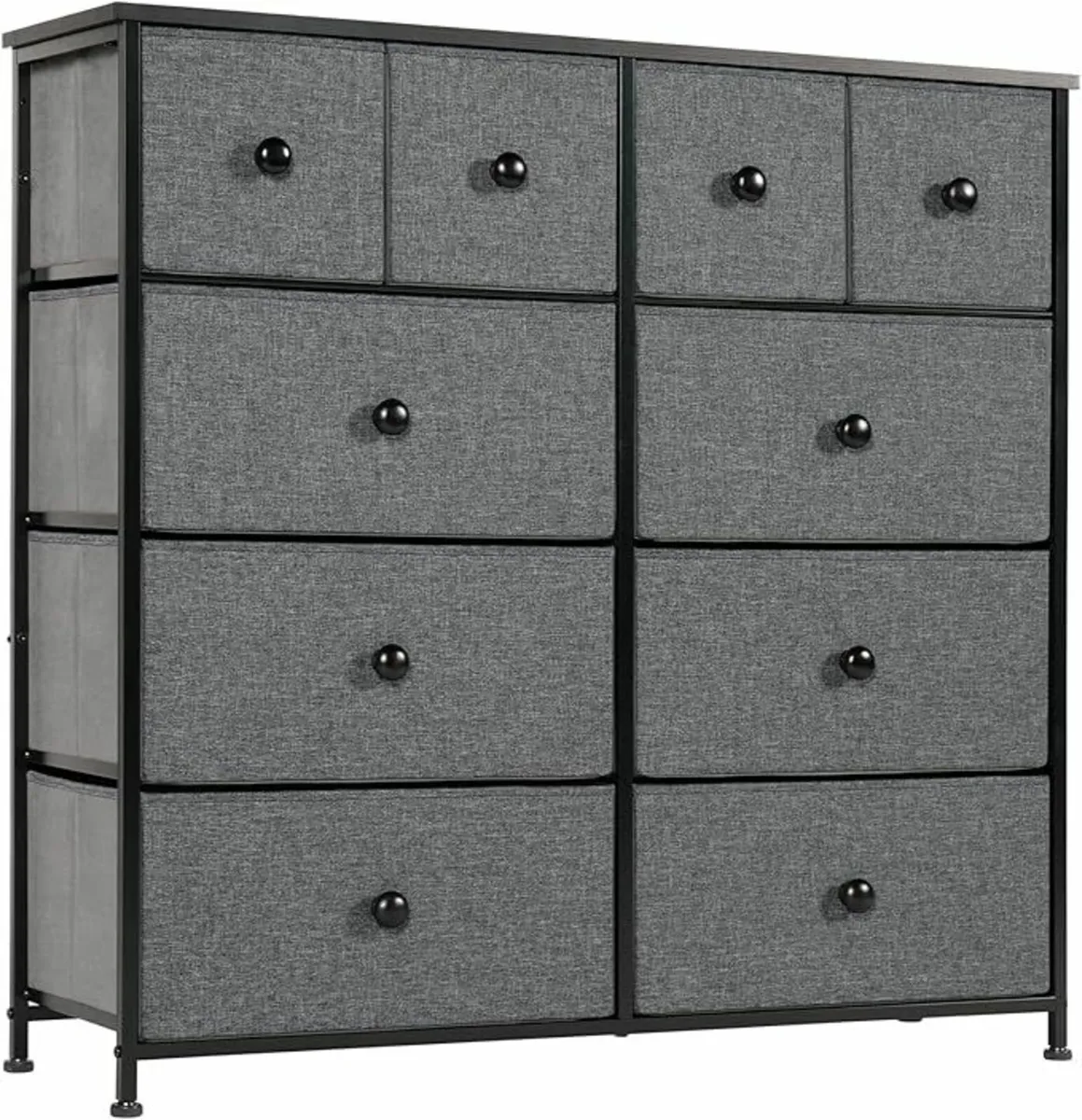 Chest of Drawers 10 Drawers Bedroom Storage grey - Image 4