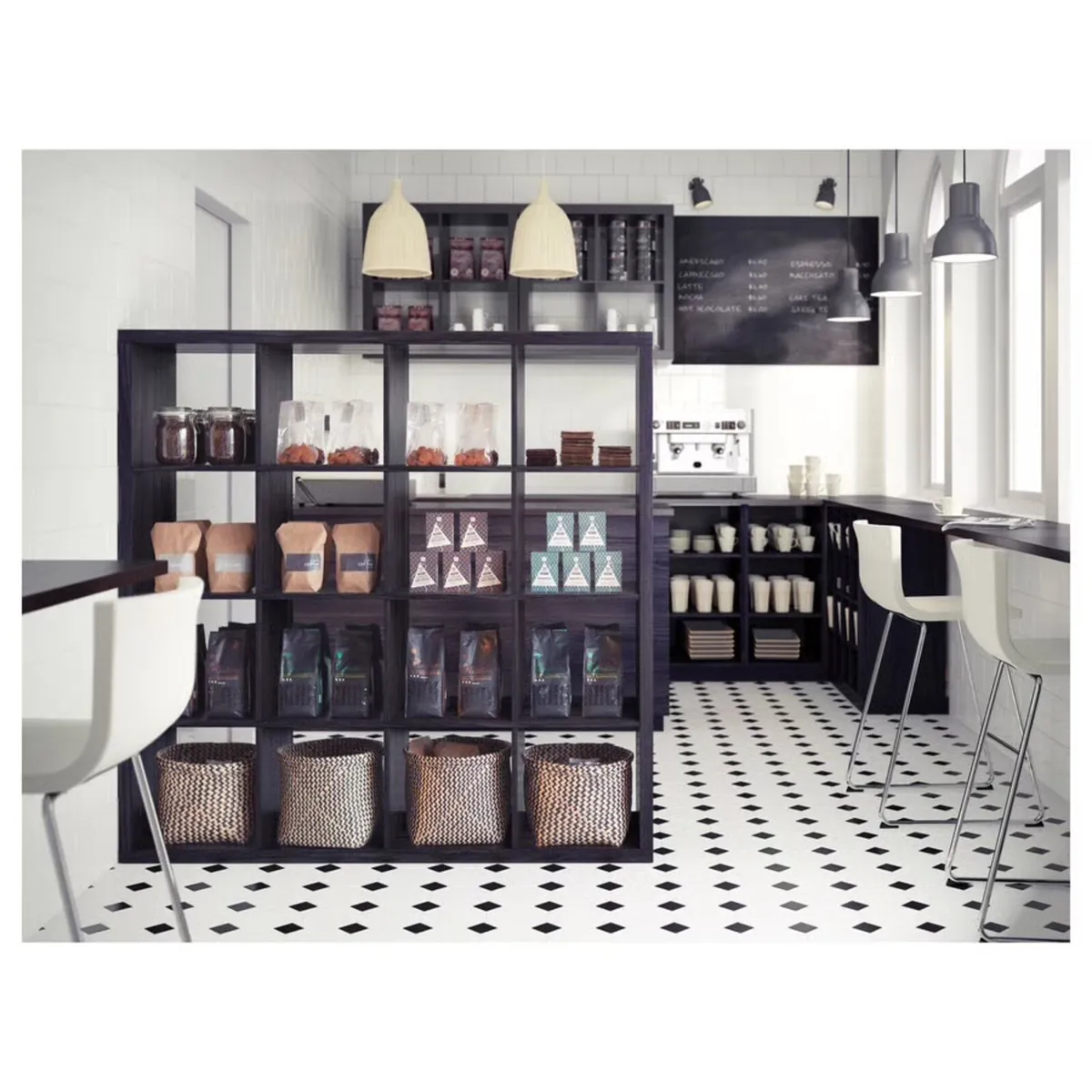 Kallax Room Divider/ Book Shelving Unit Black - Image 3