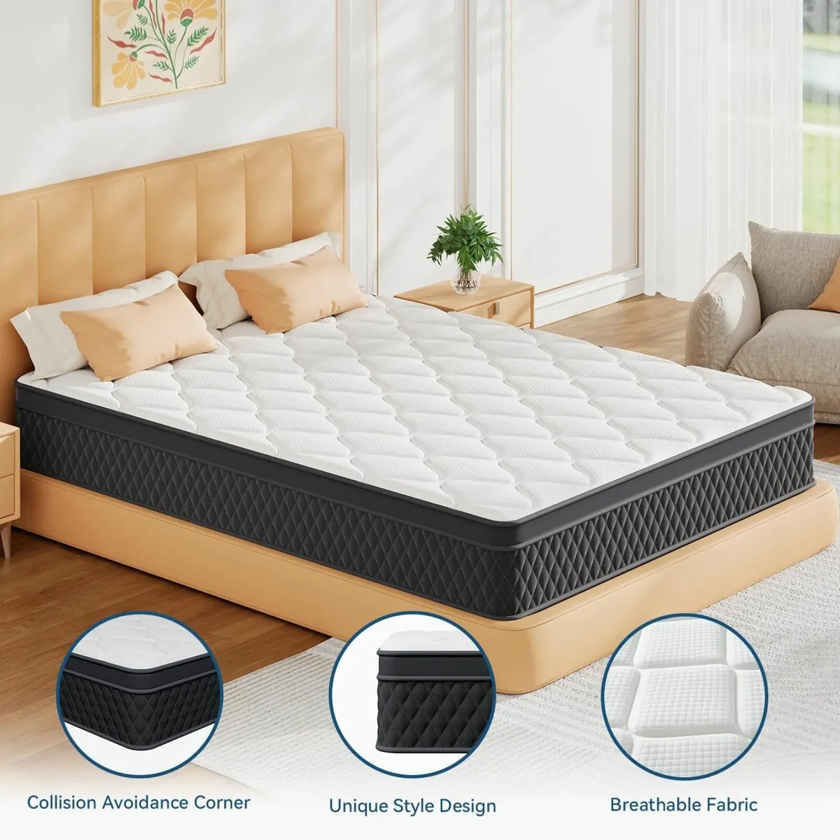 Small Double Mattress Memory Foam 120x190x27cm - Image 4