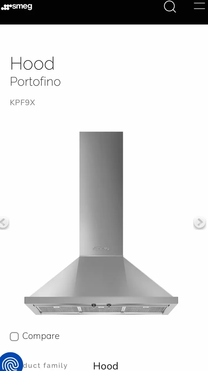 Smeg Cooker Extractor Hood - Image 1