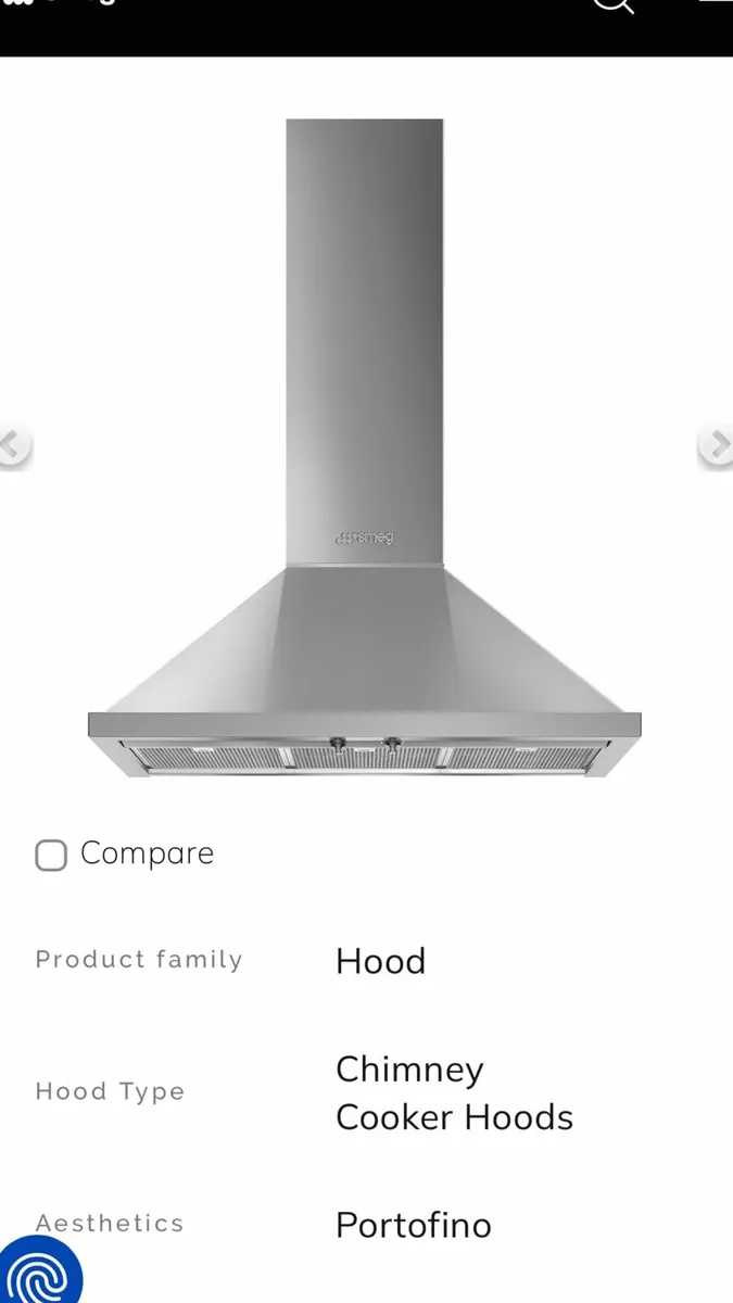 Smeg Cooker Extractor Hood - Image 2
