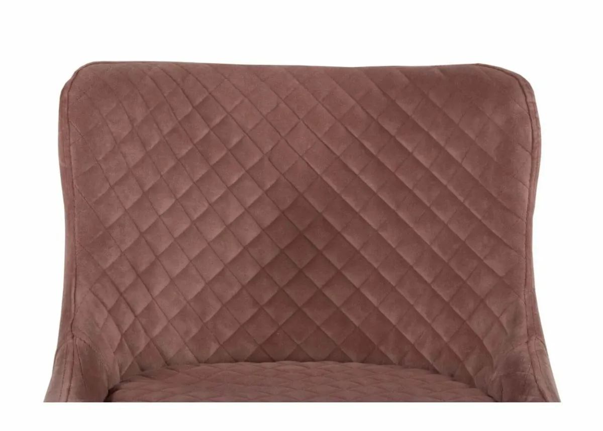 Pink Velvet Bar stool - Image 4