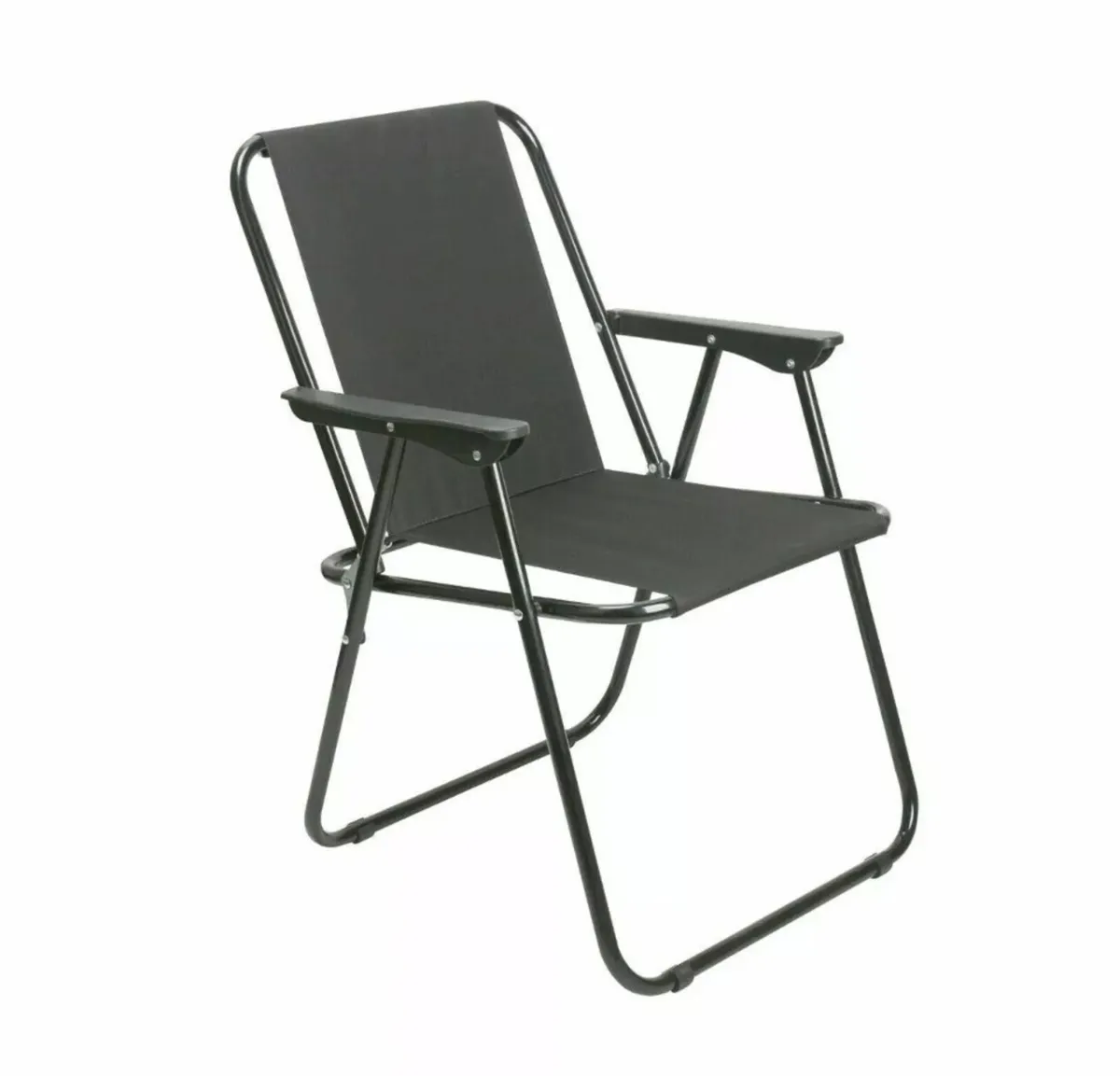 2 x Folding Deck Chairs NEW Camping Garden Beach - Image 2