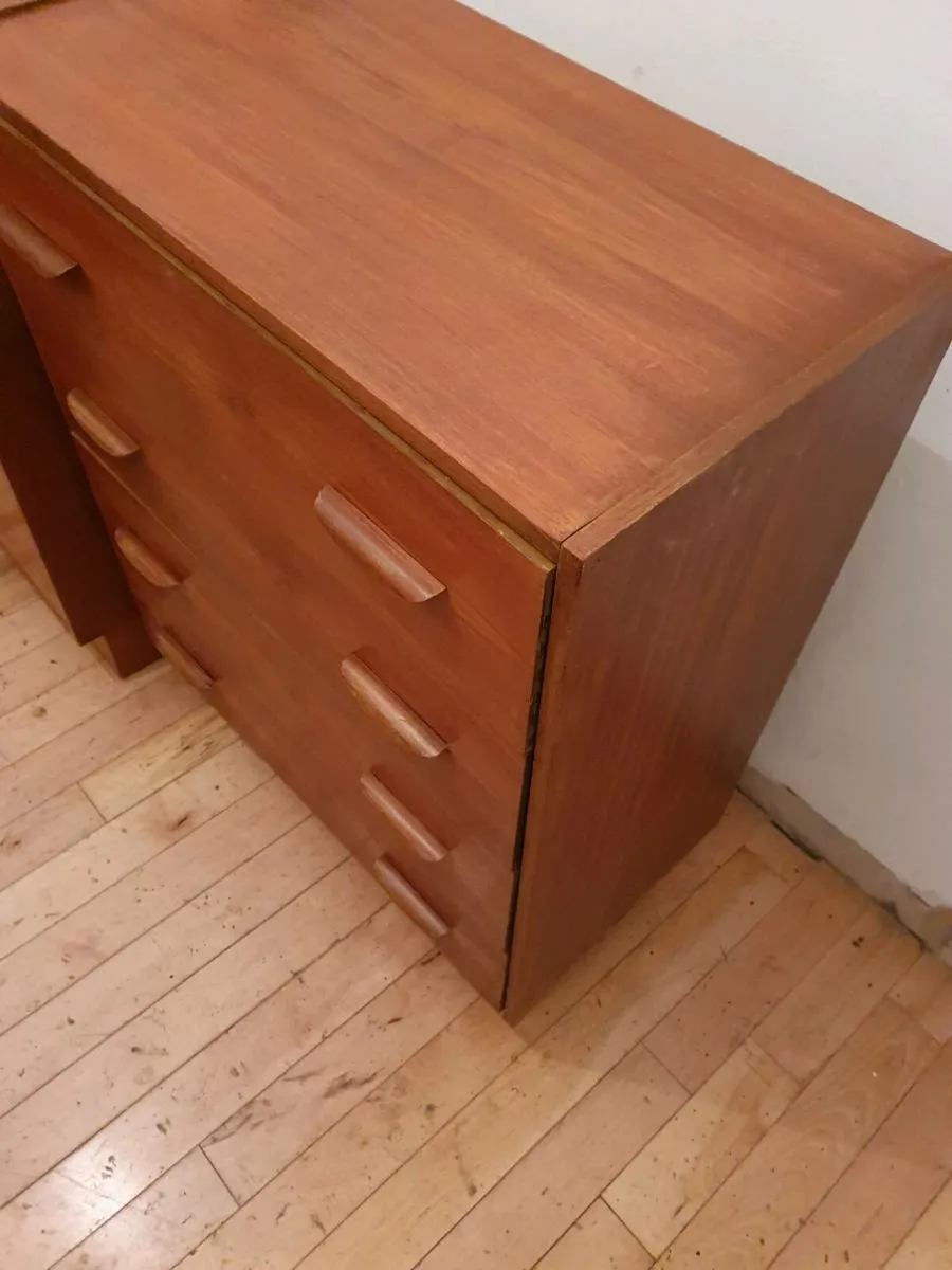 Mid century teak chest of drawers - Image 2