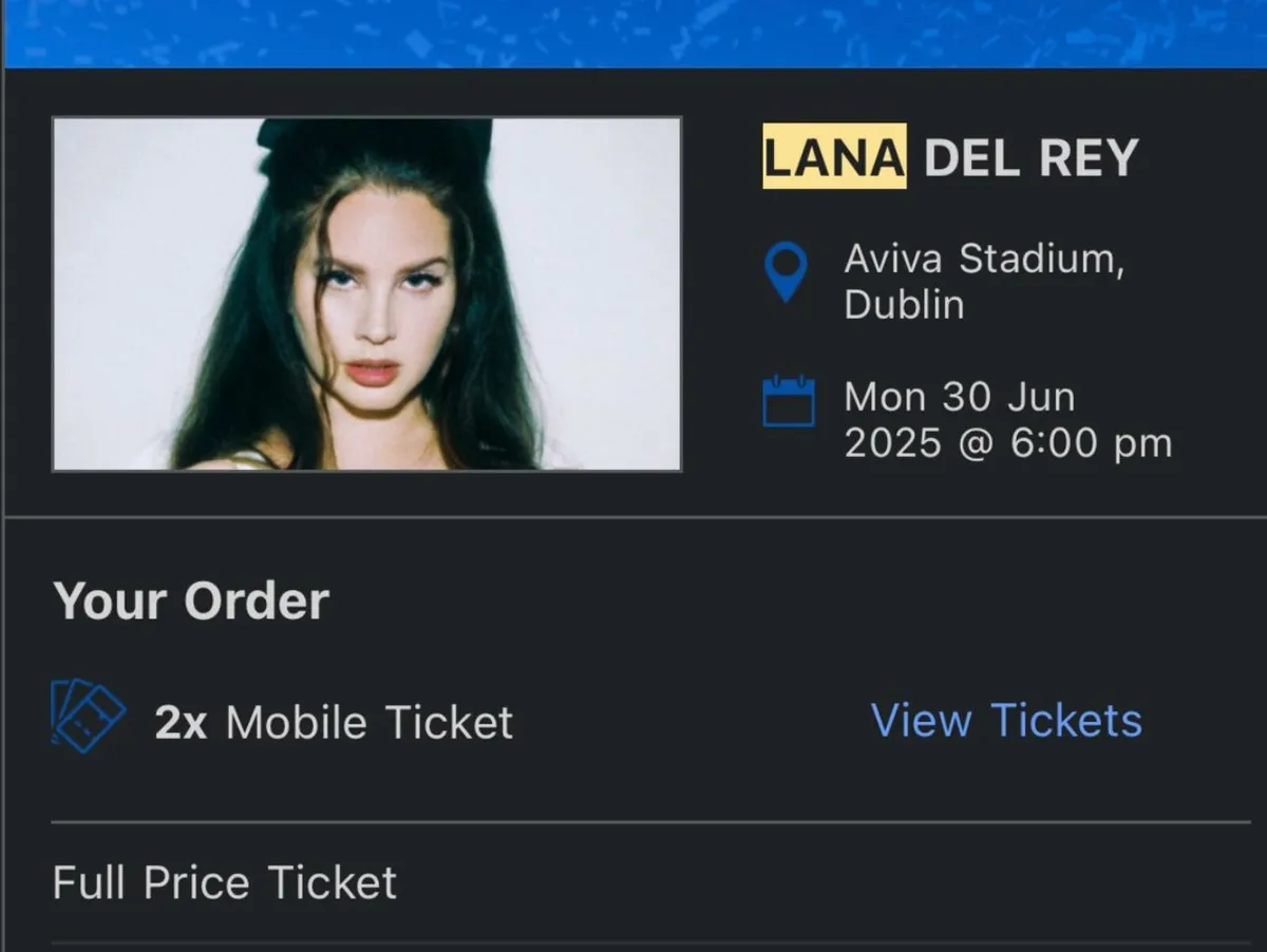 2 Tickets Lana del Rey