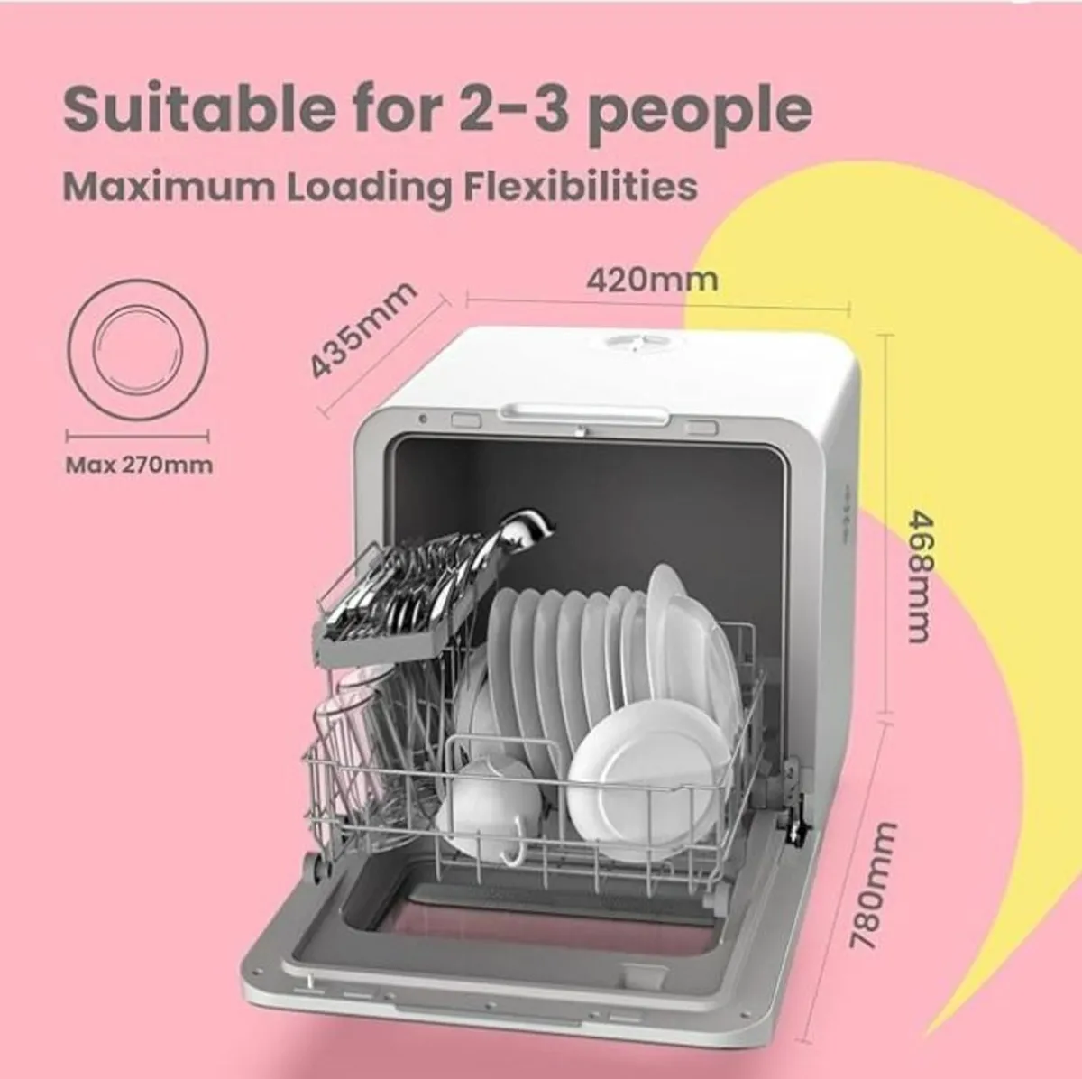 Portable Dishwasher - COMFEE' Mini Plus – €200 - Image 3