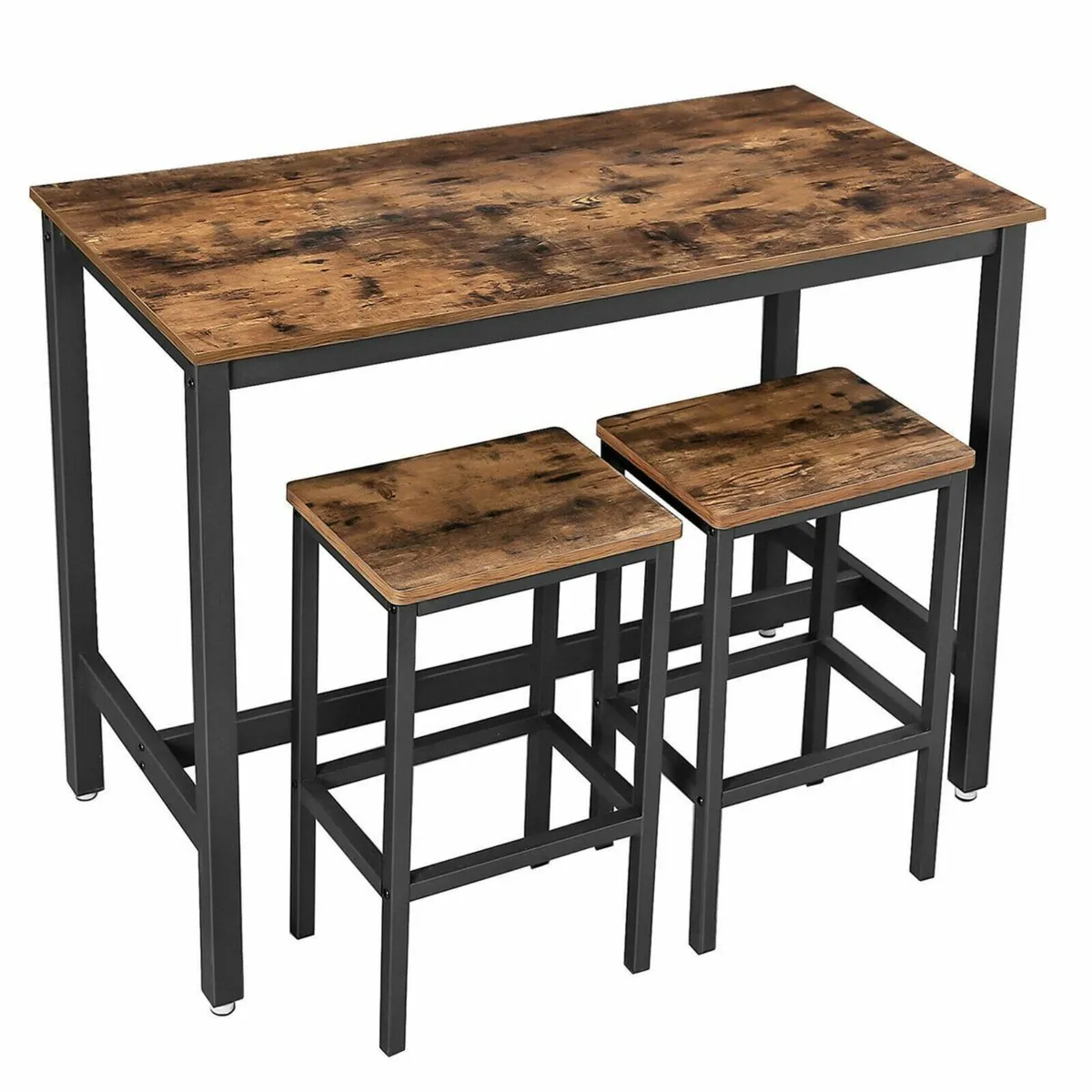 New Vintage Bar Table Set With 2 Stools- FREE P&P - Image 3