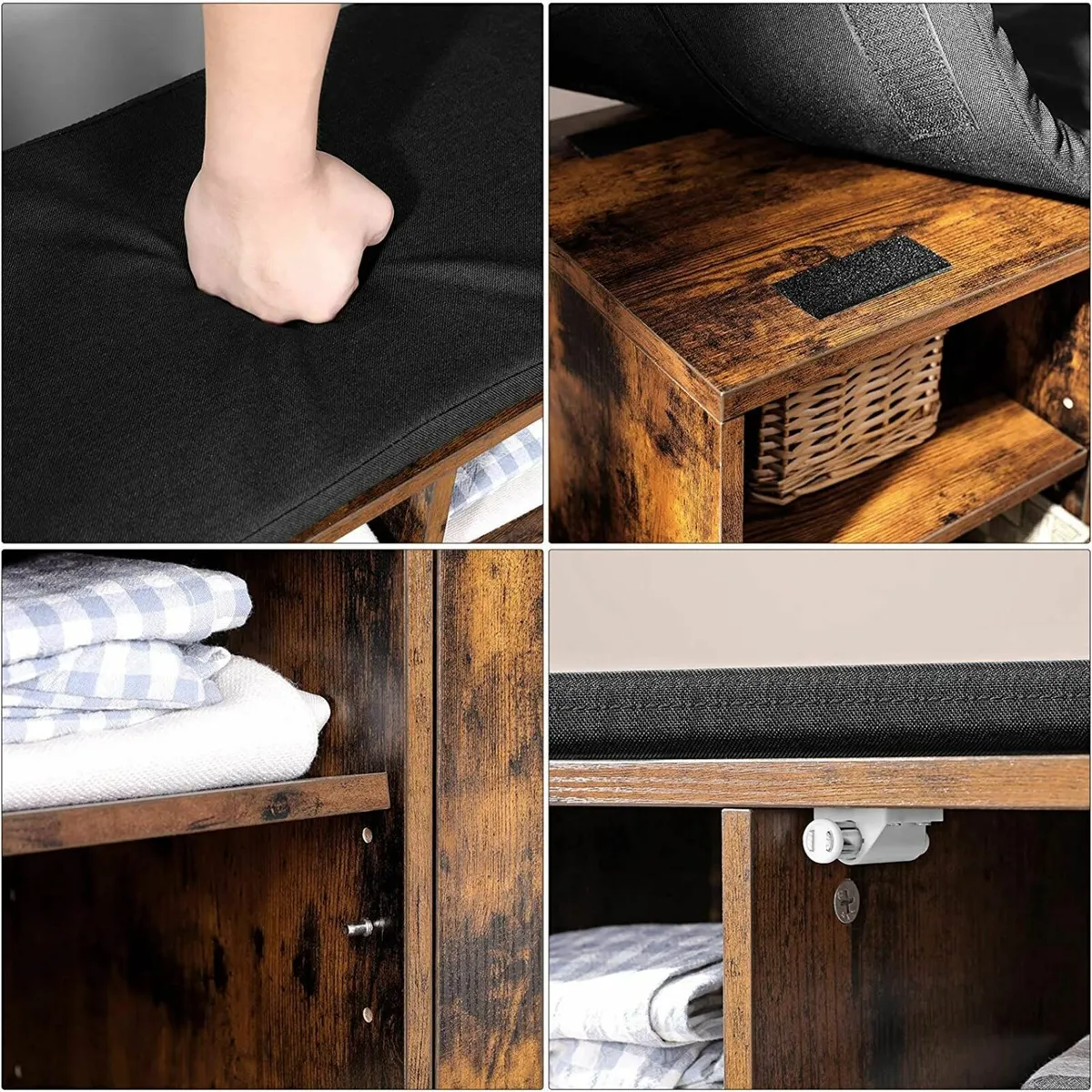 New Shoe Storage Bench + Cupboard - FREE P&P - Image 4
