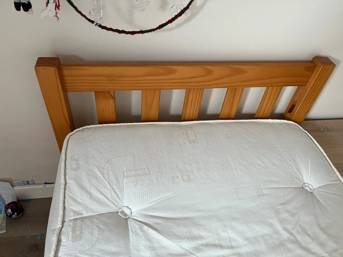 Bed frame and mattress - Image 1