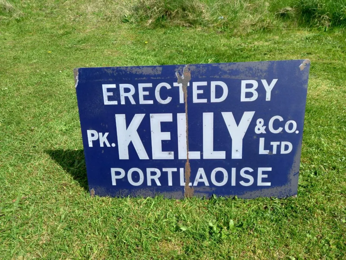 Kelly's of Portlaoise Tin Sign - Image 1