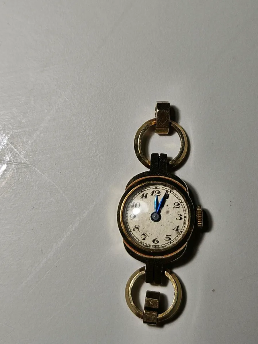 14k gold non working watch - Image 2